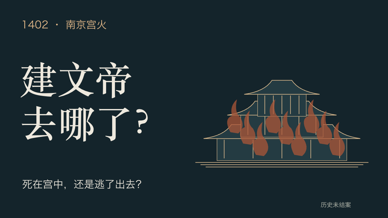 建文帝历史视频封面:死在宫中,还是逃了出去?